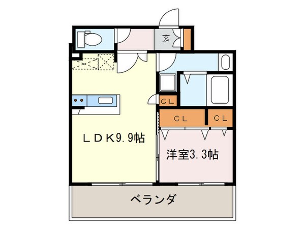 ネストピア博多ガ－デン（703)の物件間取画像